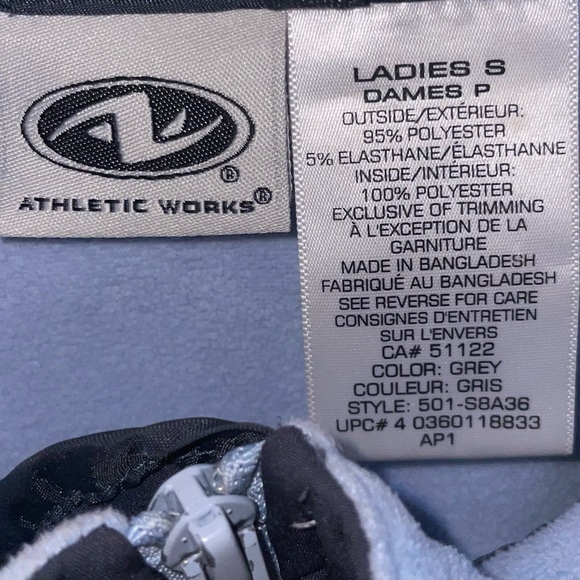 Athletic Works women’s athletic jacket grey - Picture 7 of 7